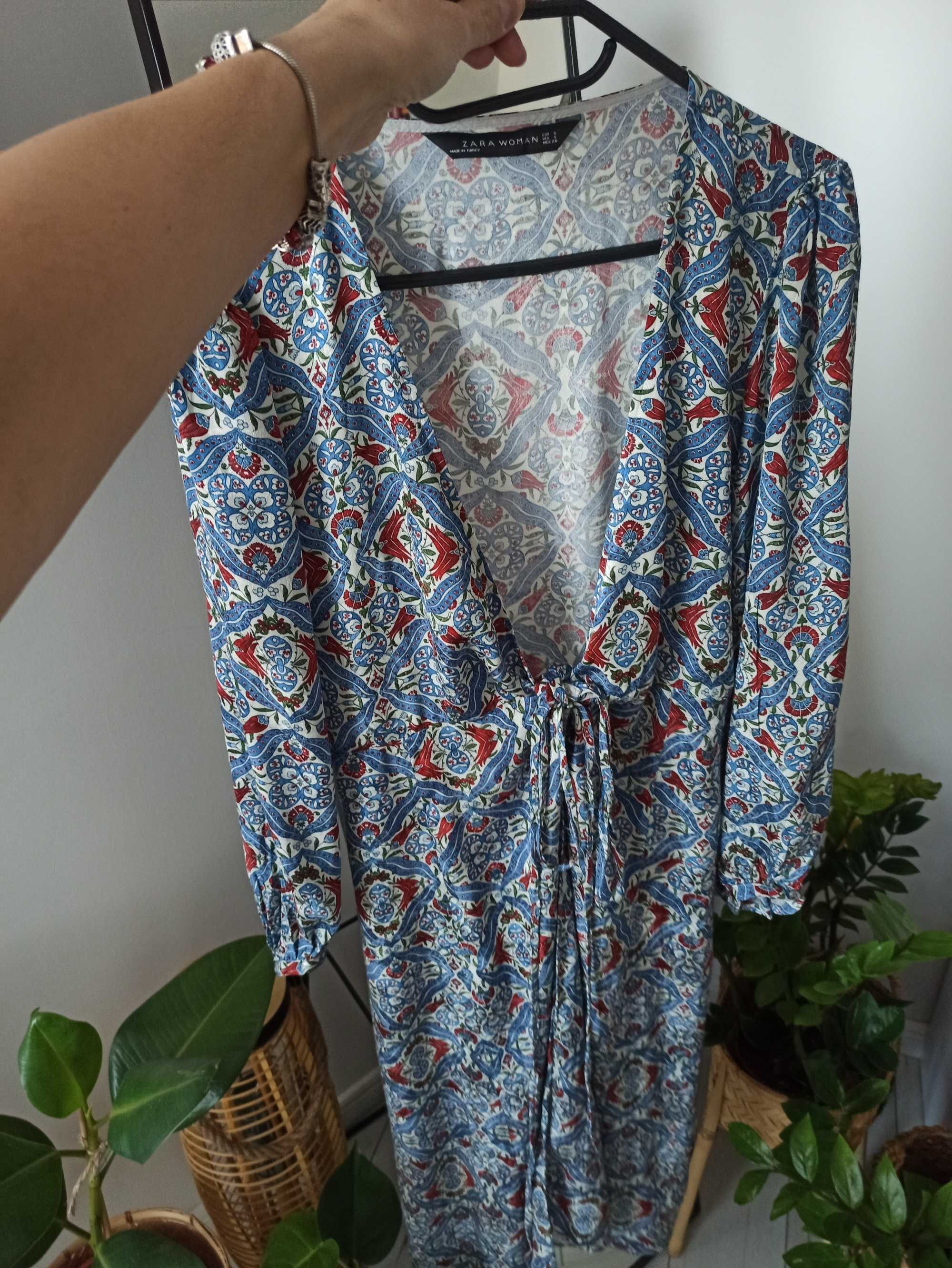 Narzutka kamizelka Zara S sukienka + gratis