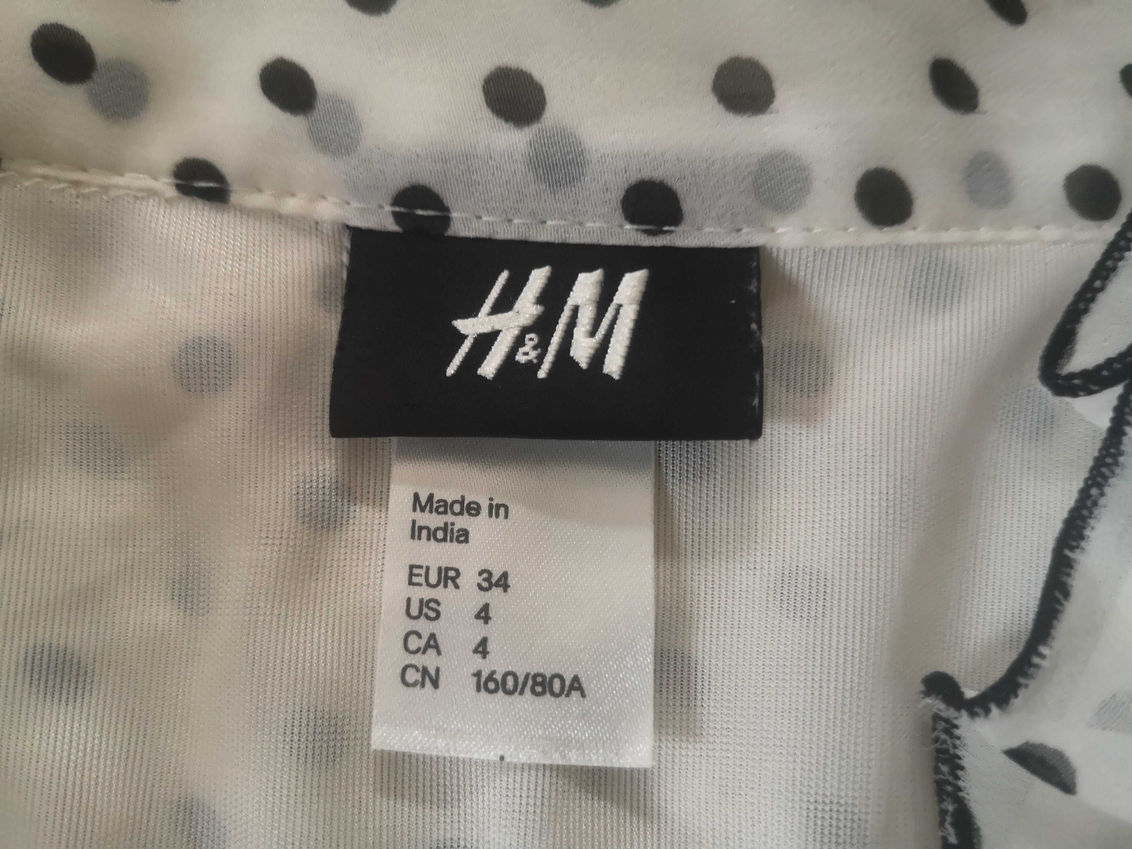 Sukienka w kropki groszki H&M