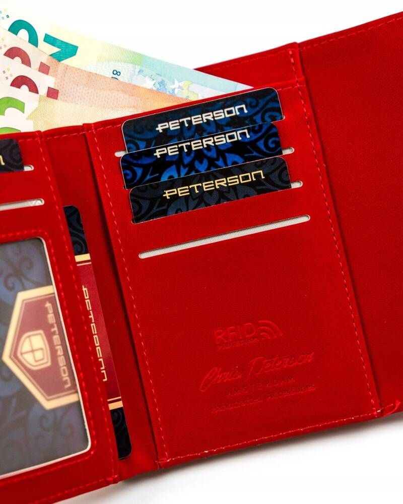 elegancki portfel damski ze skóry ekologicznej - peterson