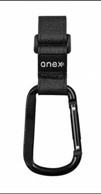 Карабин для крепления сумки на коляску Anex, черный