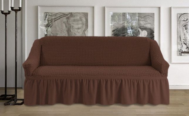 Натяжной чехол на диван Hommy Turkey, универсальный размер, все цвета