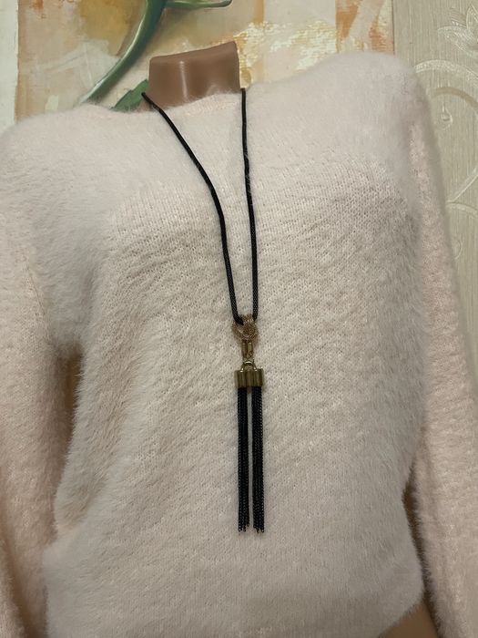 Підвіска жіноча, колір чорний/ золотий