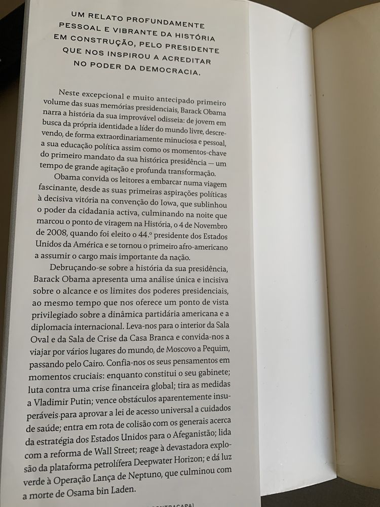 Livro “ Uma Terra Prometida Barack Obama”