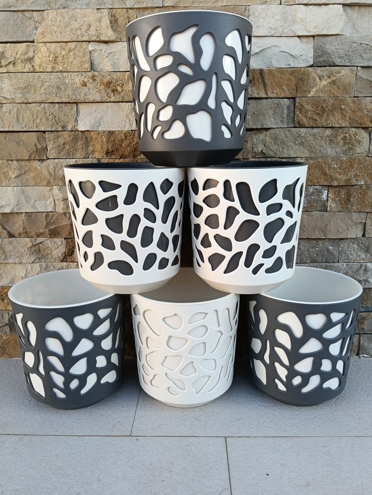 Lote 6x vasos, Lamela, 19cm