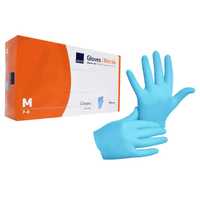 ABENA rękawiczki nitrylowe niebieskie rozmiar M niepudrowane