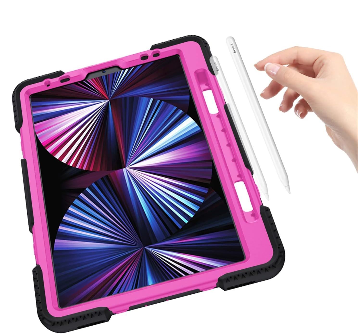 Pancerne Etui z Obrotową Podstawką do iPad Pro 11 2022/21/20 Czarne