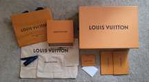 Zestaw pudełek opakowań Louis Vuitton