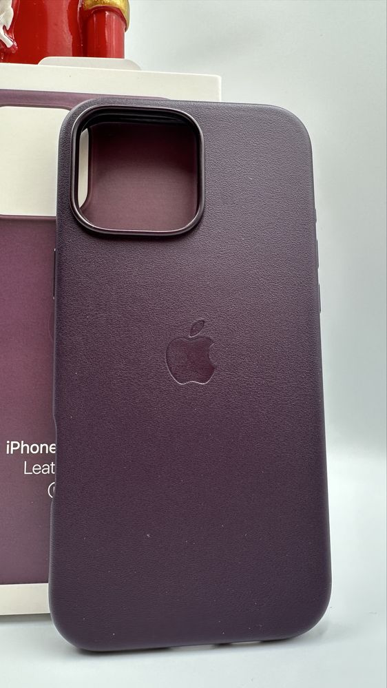 Skórzane Magsafe Etui do Iphone’a 16 Pro Max Purple