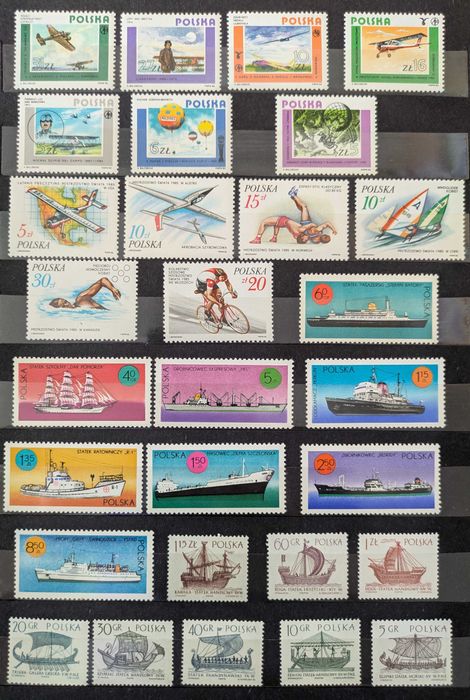 Seria I znaczków pocztowych (155 znaczków)