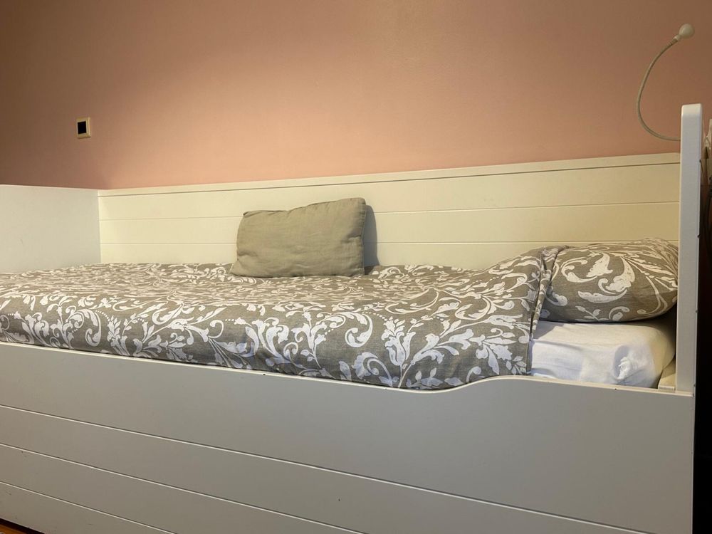 Cama de solteiro com gavetão