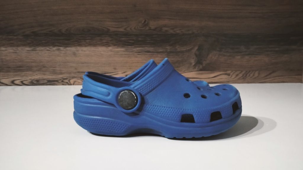 Buty letnie, klapki, sandałki, granatowe, niebieskie, 22, 23, Crocs