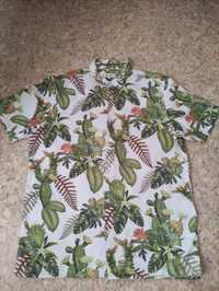 Рубашка гавайская р.М объем 106см длина 70см