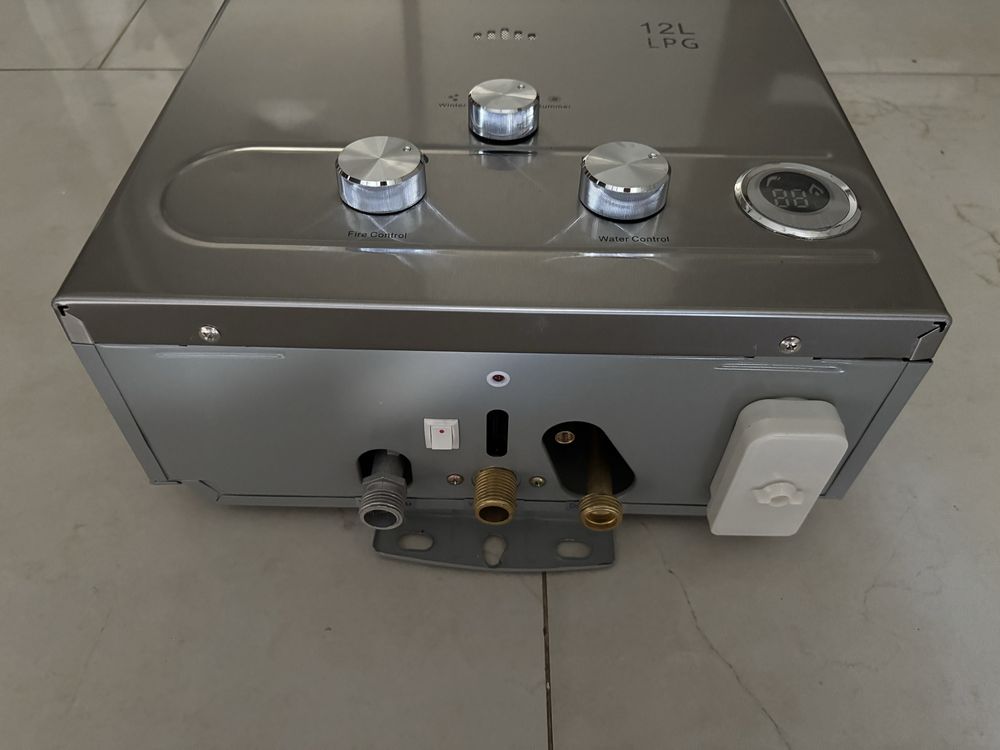 Gazowy podgrzewacz wody na butle LPG Heckermann JSD-HB02 12L