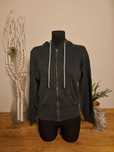 Bluza z kapturem frotte Fertex M ciemnoszara zip hoodie