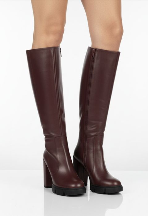 Шкіряні зимові сапоги