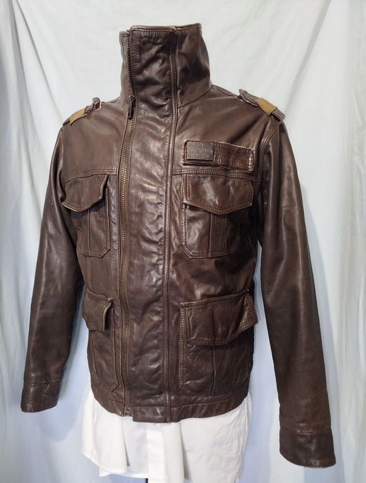 Куртка кожаная мужская Superdry р. Medium