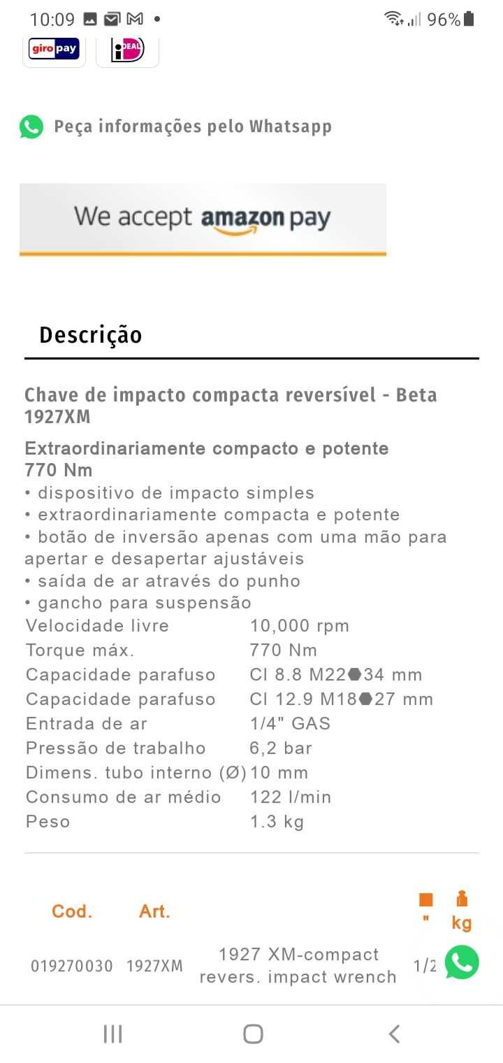 Chave de Impacto Beta 1927XM/K5