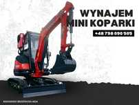 Wynajem Wypożyczalnia Mini Koparka XTM X26s Roboty Ziemne