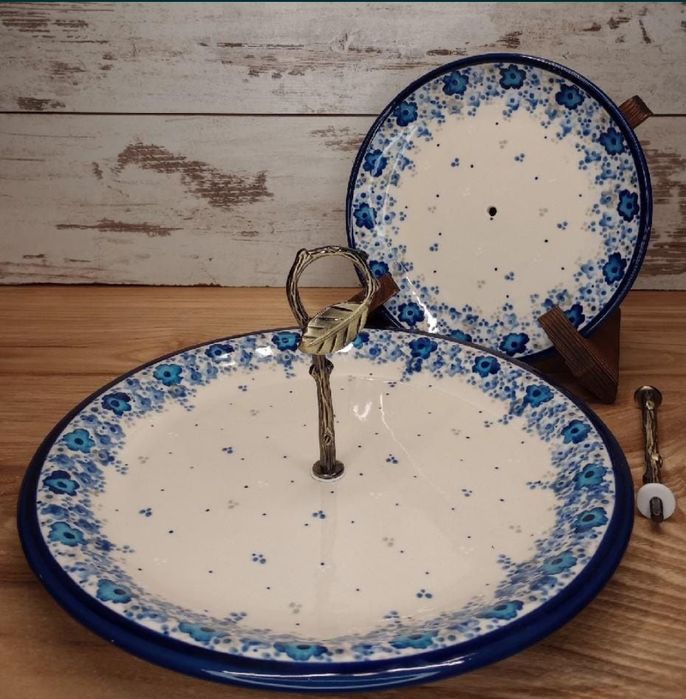 *Patera na ciasto ceramiczna 2 w 1 ceramika Z.C. Bolesławiec Z.C.B.