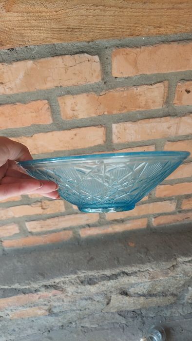 Тарілки в зеленому і синьому кольорі, часів ссср