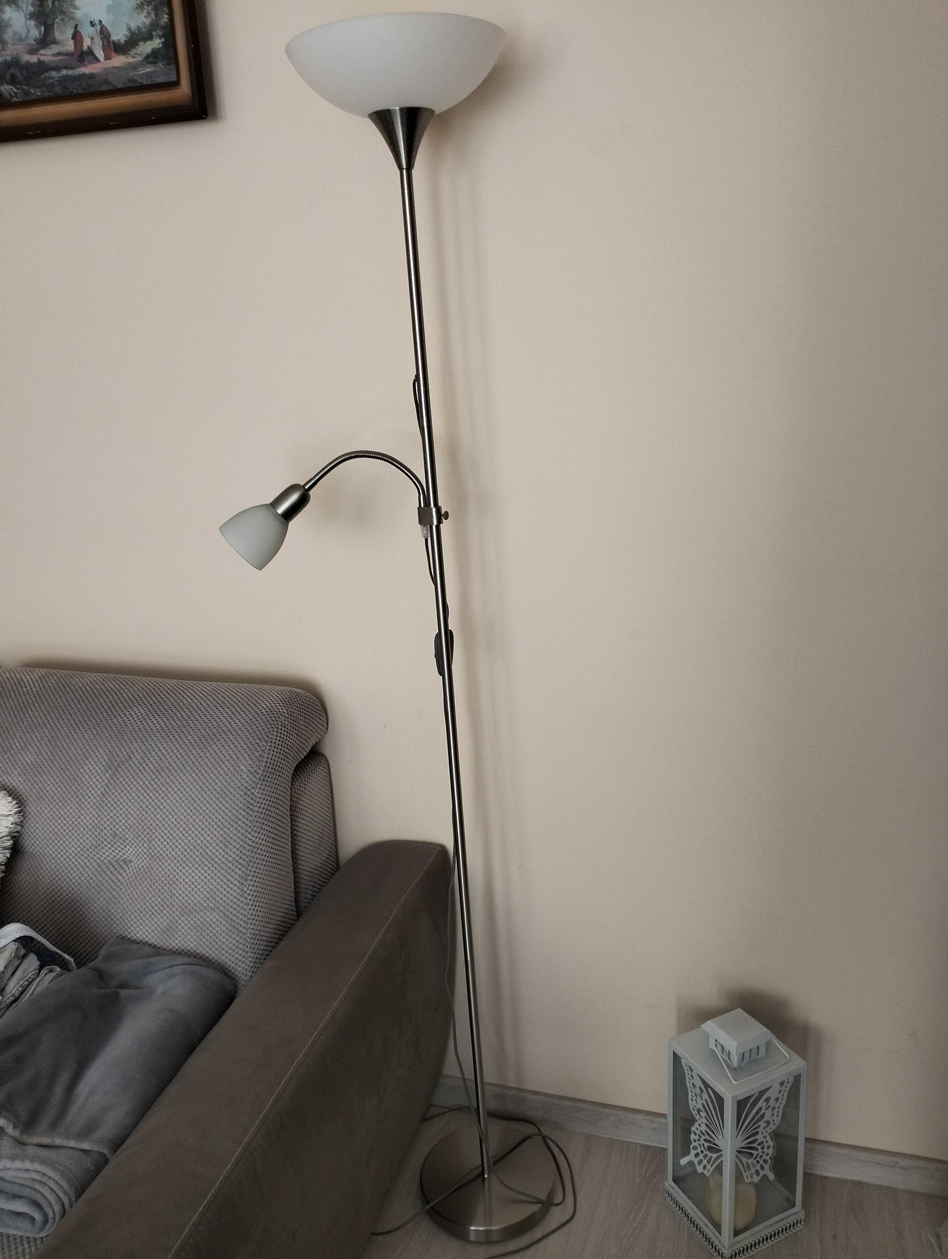 Lampa stojąca chrom