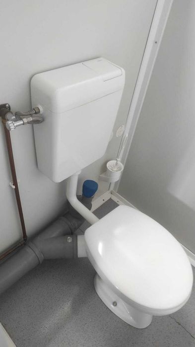 Kontener sanitarny 6x2.5m WC x3, pisuary, podgrzewacz wody, ogrzewanie
