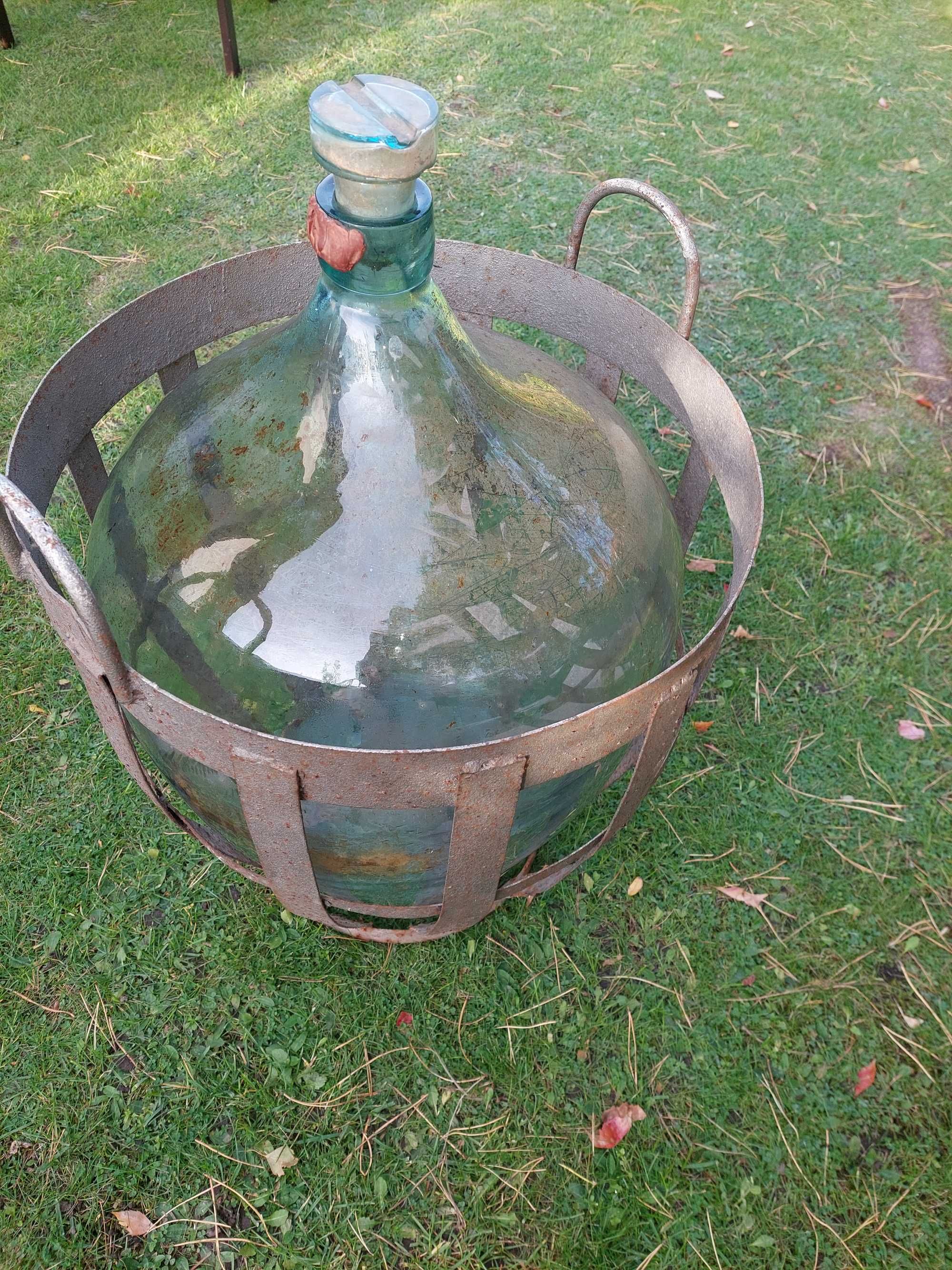 Stary duży gąsior na wino słój ok. 40-45 litrów vintage