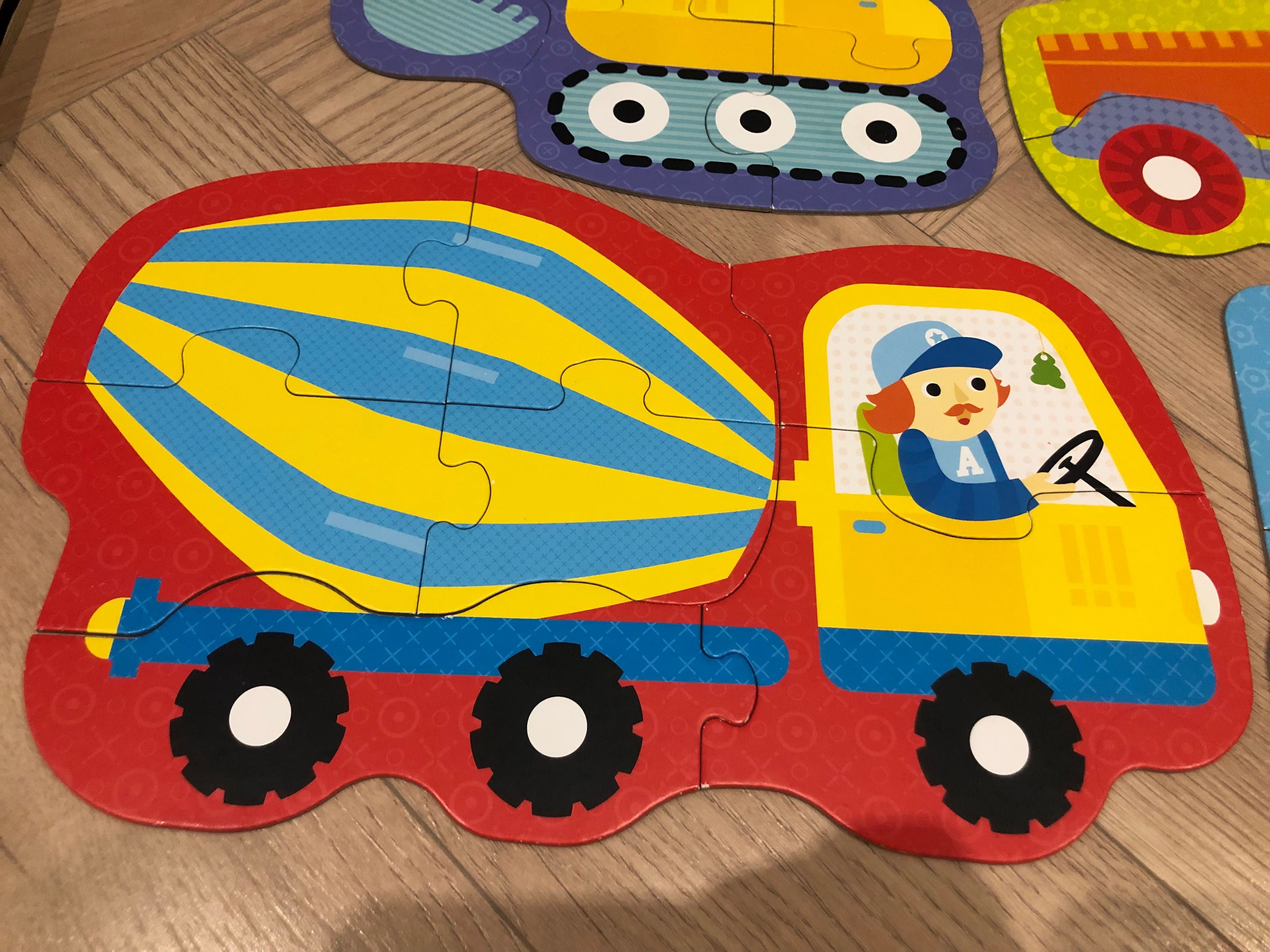 Duże puzzle POJAZDY