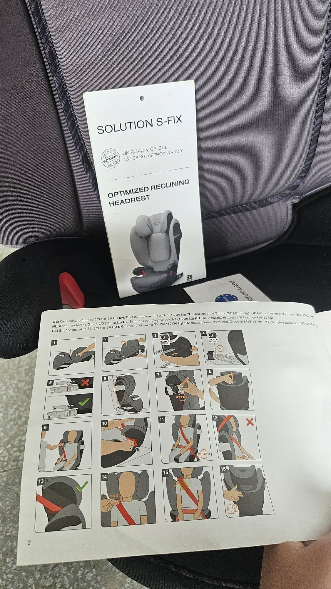 Автокрісло Cybex Solutio S-fix