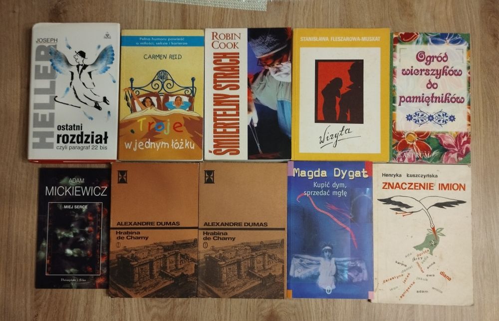 Książki  z domowej biblioteki