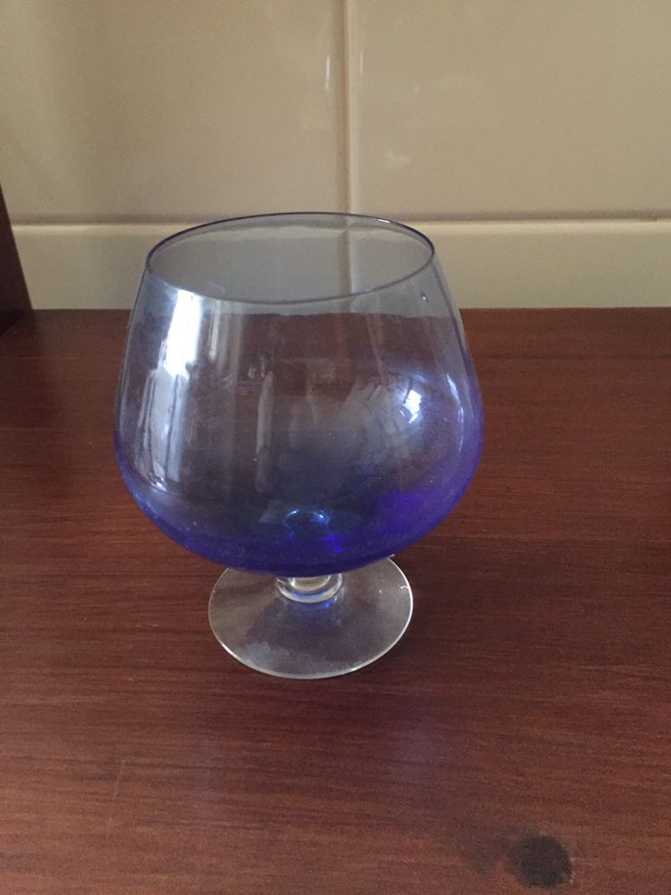 Copo wiskey azul