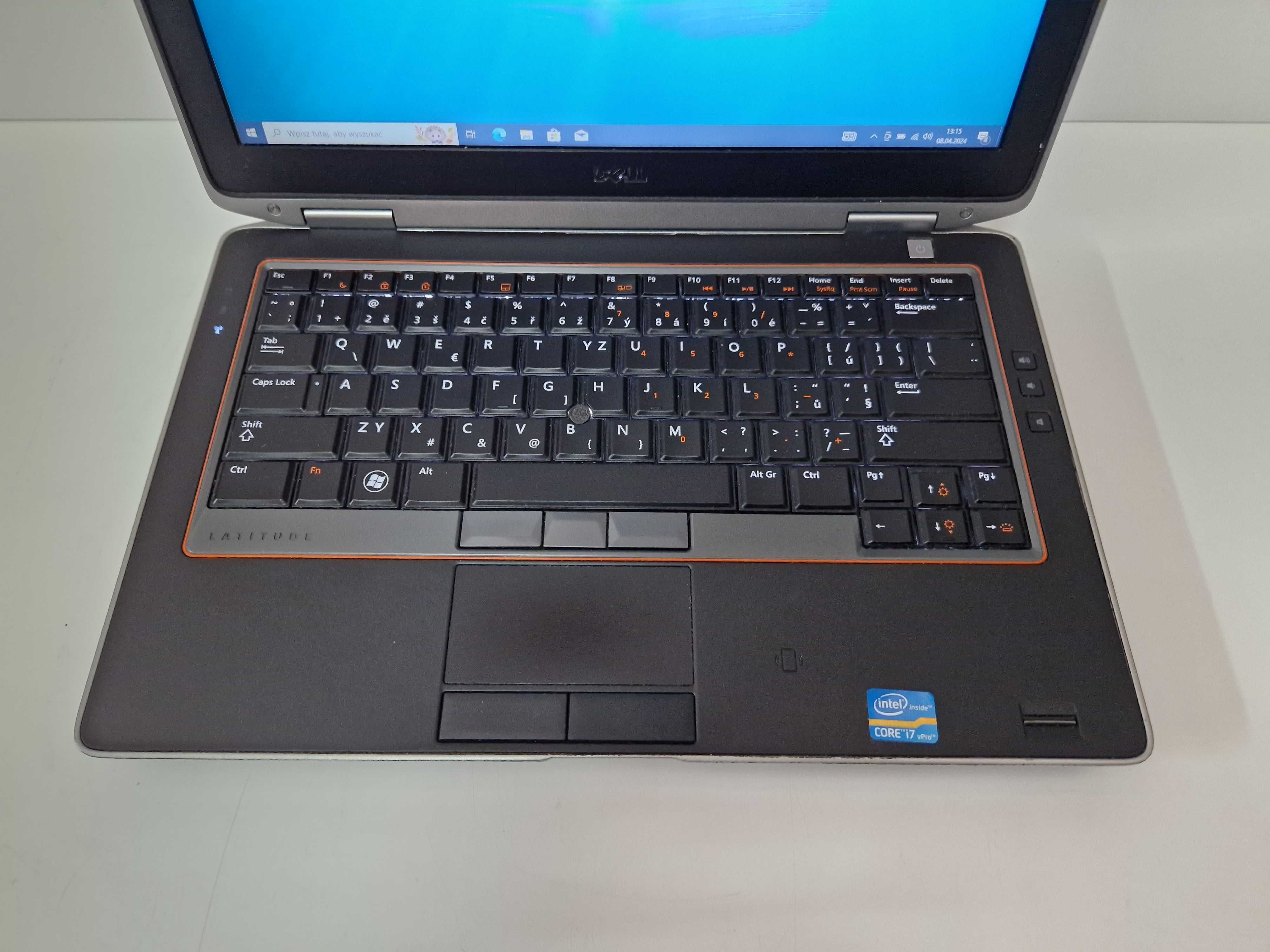 Laptop DELL E6320 Intel I7 Ram 8GB 256gb SSD Podświetlana klawiatura