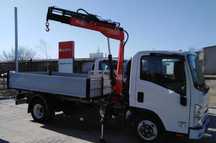 Isuzu M27 dawne L35 wywrotka z żurawiem  Isuzu L35 M27 skrzynia z żurawiem HDS  Fassi M30