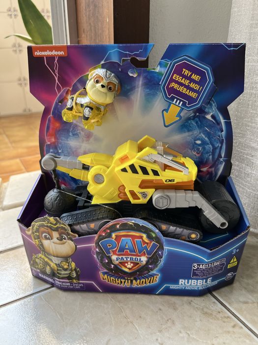 Boneco Patrulha Pata “Rubble” The Mighty Movie - Selado