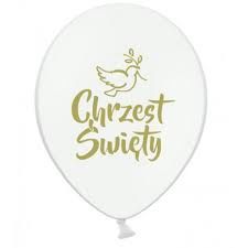 Balony Chrzest Święty. Pompowanie Helem