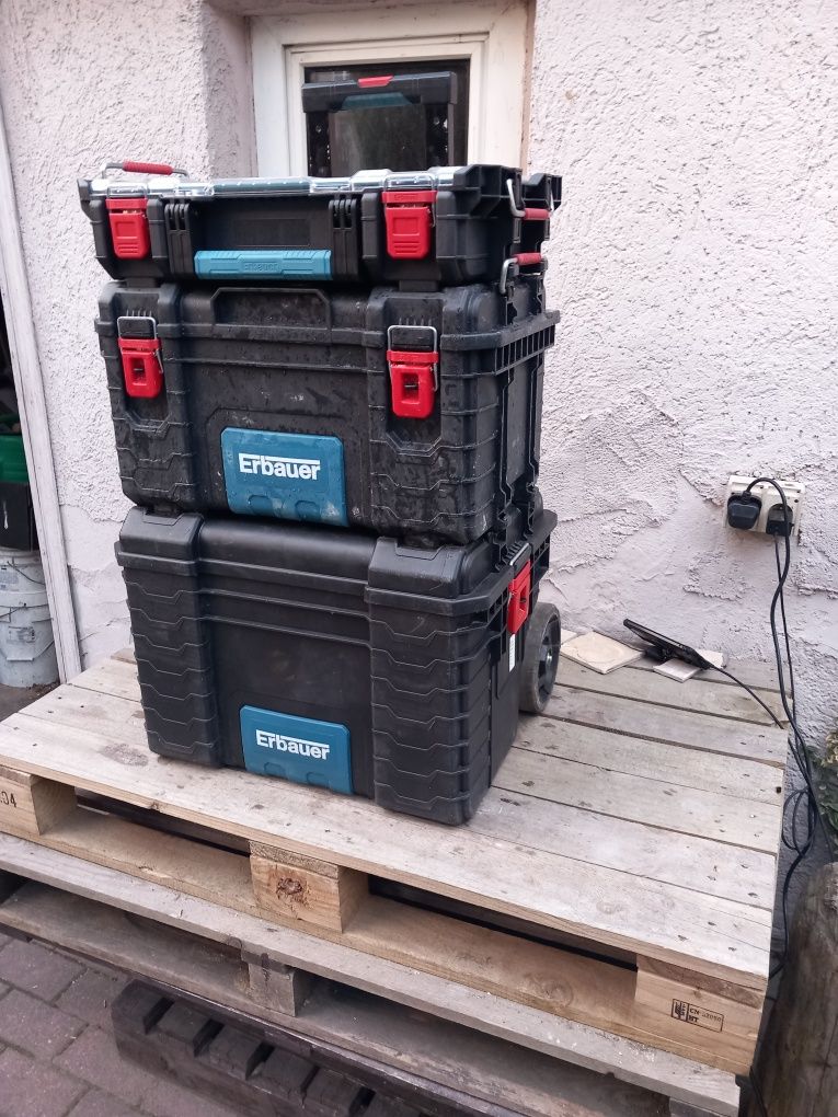 Zestaw 3 skrzyń transportowych Erbauer