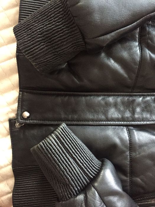Тёплая кожаная куртка