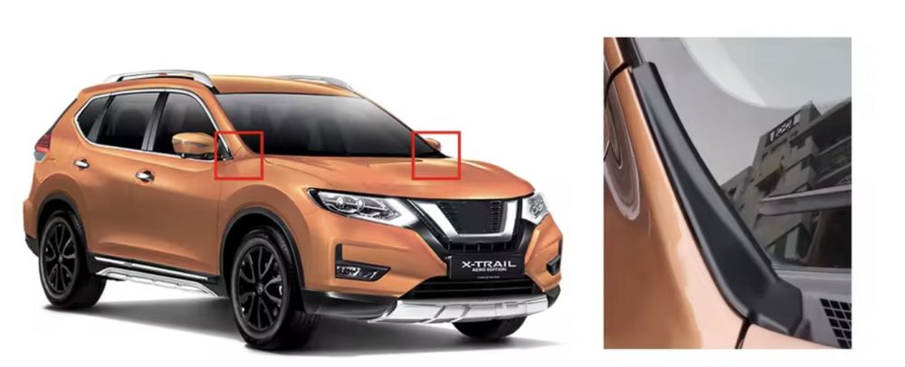 Молдинг жабо крыла Nissan Rogue t32 66895-4CL0A 66895-4BA1A