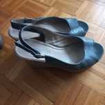 Buty ze skóry, na koturnie, rozmiar 39