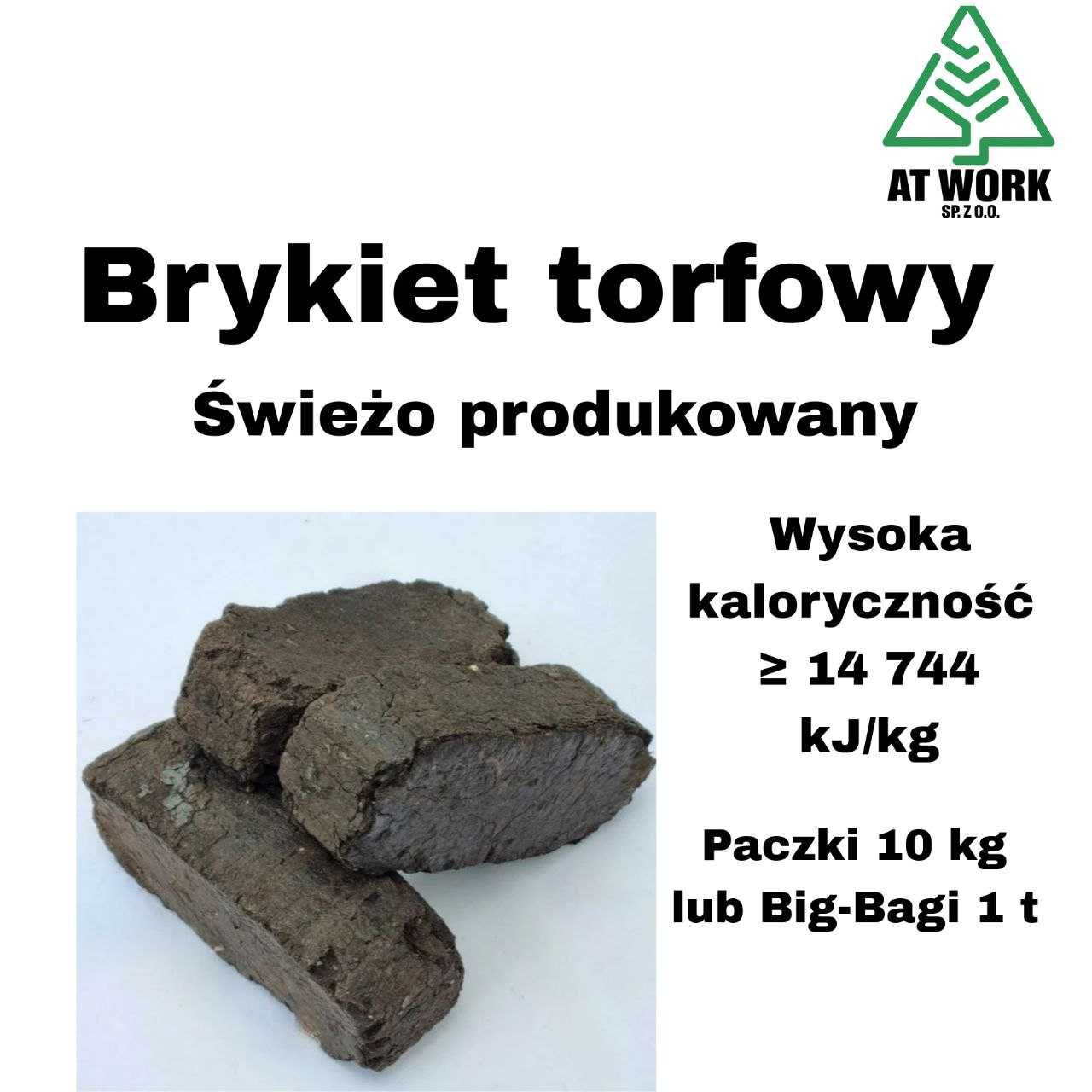 Workowany/Big Bag brykiet torfowy z transportem od 500 zł/tona