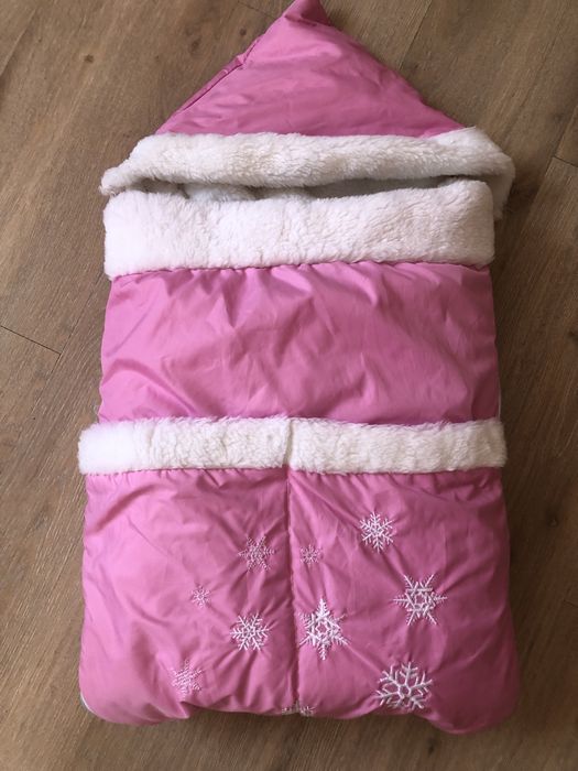 Теплий конверт на виписку для дівчинки