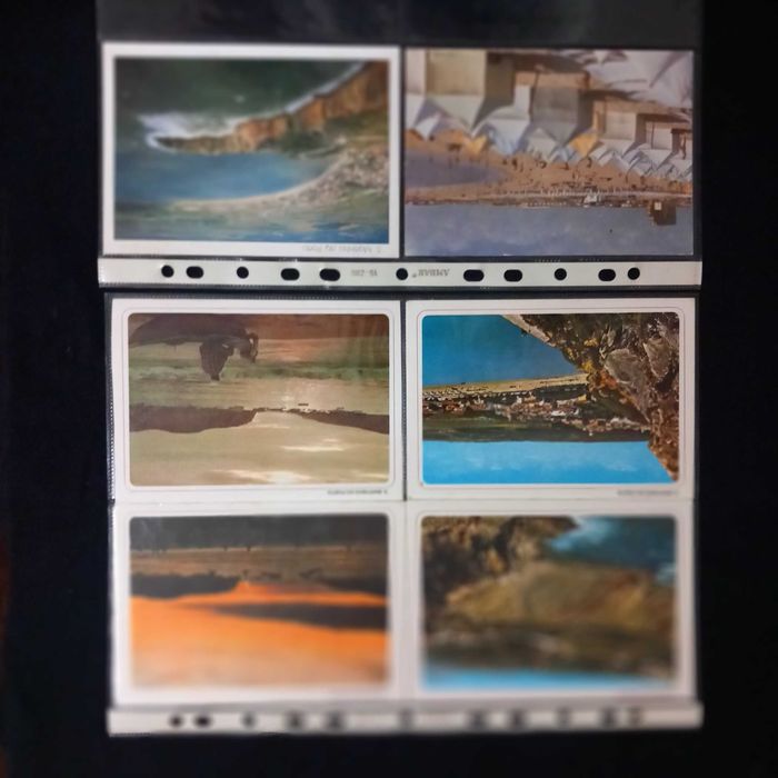 Seis postais ilustrados