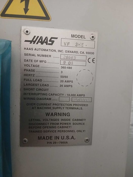 Haas VF-3 Frezarka CNC centrum