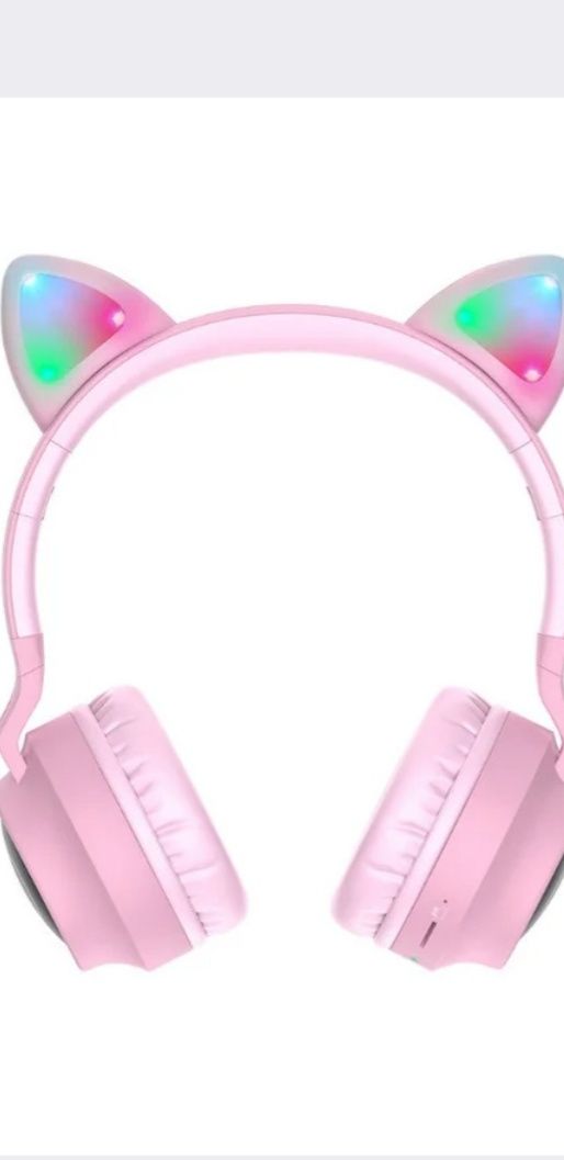 Беспроводные Bluetooth наушники  Cheerful Cat ear W27