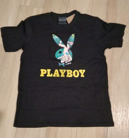 Koszulka męska XL PLAYBOY T-shirt czarna nowa