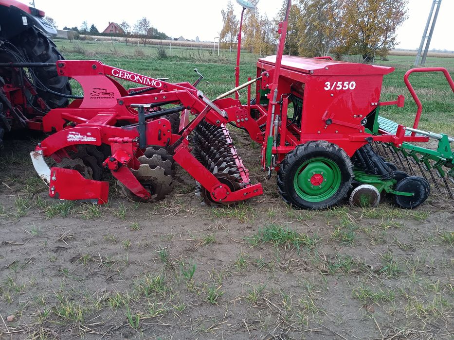 Talerzowy zestaw uprawowo siewny z kołami kopiującymi 3m