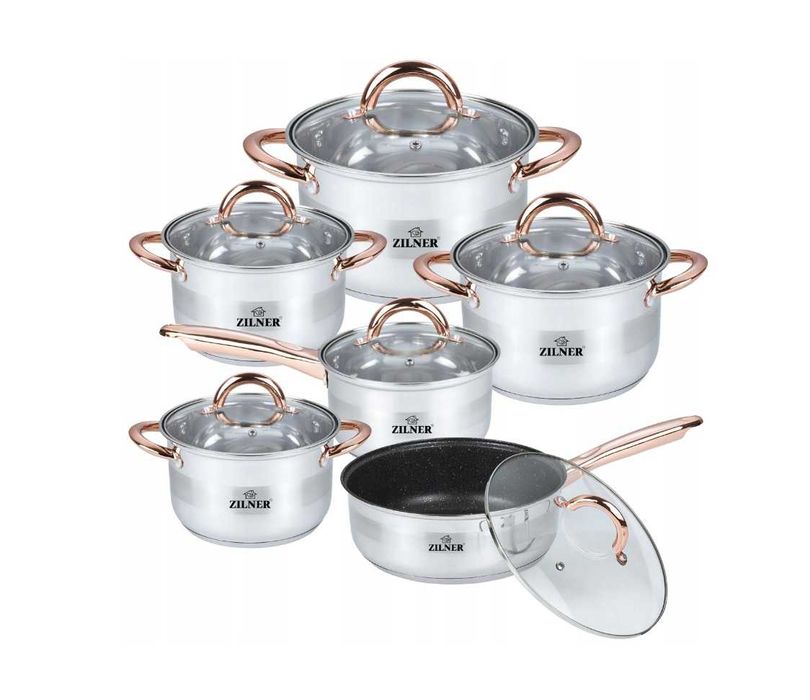 Komplet garnków wysokiej jakości 12 elementów HIT!