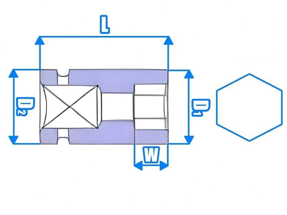 Nasadka długa Udarowa 21mm 1/2" klucz 21mm nasadka długa 21mm