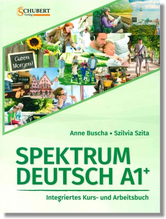 Цветные учебники немецкого языка Spektrum Deutsch A1+, A2+, B1+ и B2