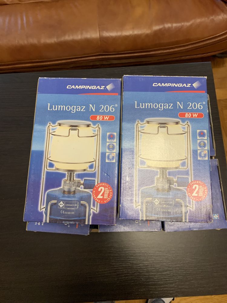Lampy zestaw 8 sztuk lumogaz N 206, W 80